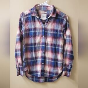 American Eagle Boyfriend Fit 100% Cotton Flannel XS